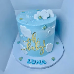 Baby Shower Cake (Chocolate/Vanilla) Blue