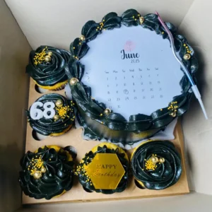 Medium Bento Sets (Choc/Vanilla) Black Gold