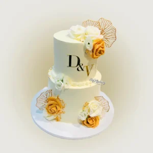 Two-Tier Wedding / Lobola Cake 2 Tier