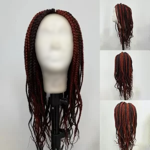 10 Hard Front Braided Wig – Mixed Colour | Stylish & Durable